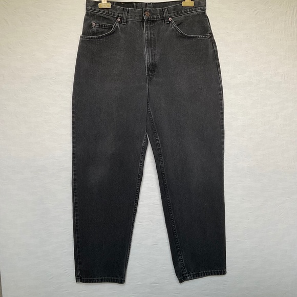 Levi’s Mens Vintage Orange Tab Black 100% Cotton Denim Jeans Relaxed Fit 34 x 30 - Picture 2 of 13